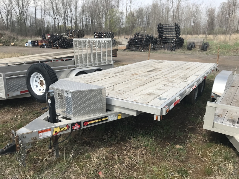 2022 Miska 5 Ton Aluminum Flatbed Trailer